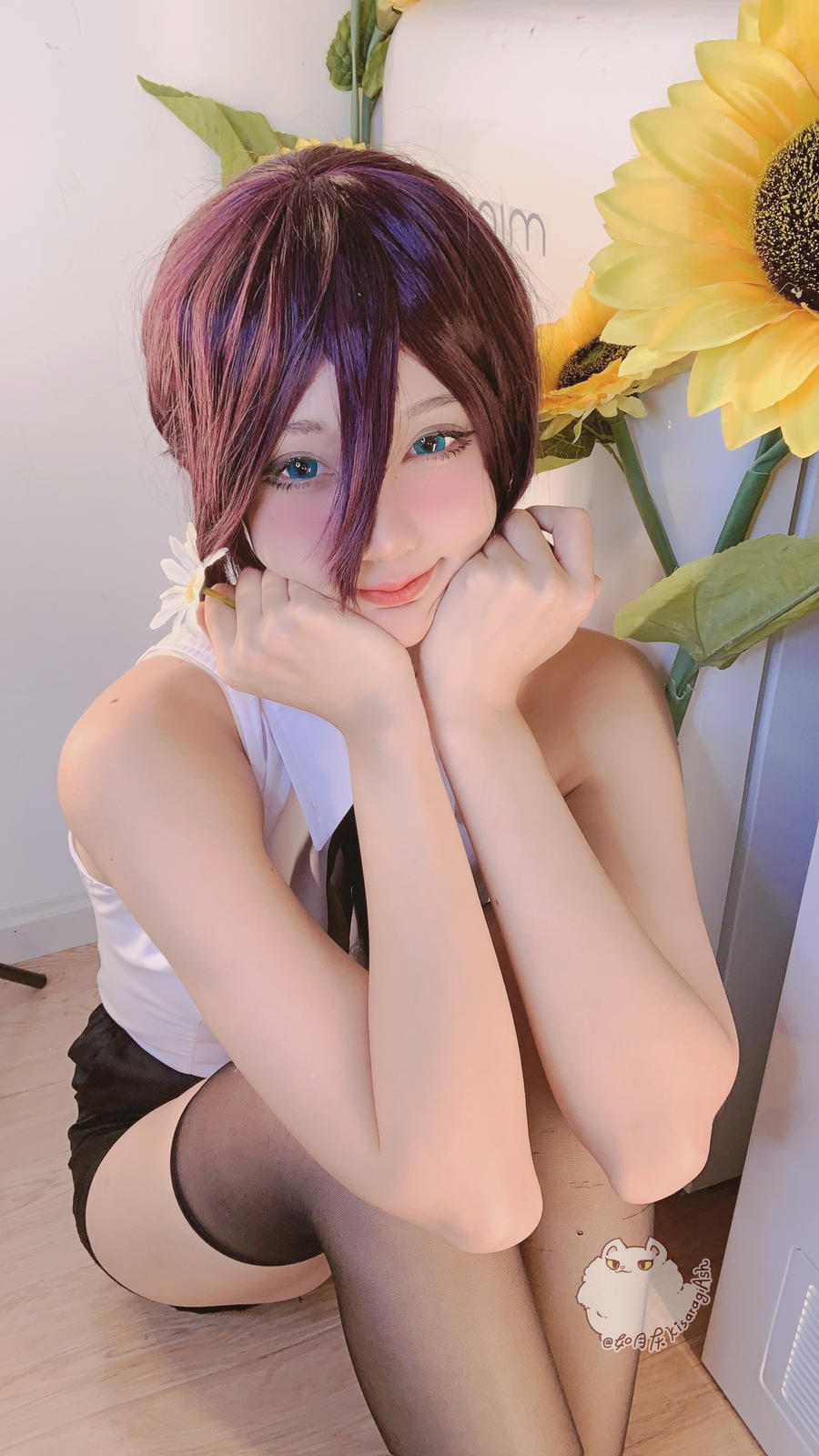白色丝质连衣裙（CN：Yoko宅夏）少女私房写真 - 趣萌堂-趣萌堂